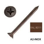 LEMEZCSAVAR SFKH D4.8*50 DIN 7982 A2 PH INOX RAL8011 EGYEDI UTOLSÓ DARABOK Utolsó esély
