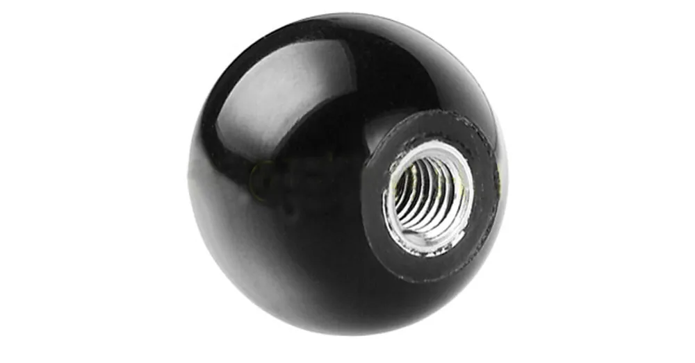 Prémium GÖMB-GOMB D25 M06 DUROPLAST HORG. MENETTEL, FEKETE IMPORT
