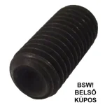 HERNYÓCSAVAR BK 5/8c*31mm DIN 916-45H BSW NAT.BELSŐKÚPOS IMPORT Azonnali szállítás