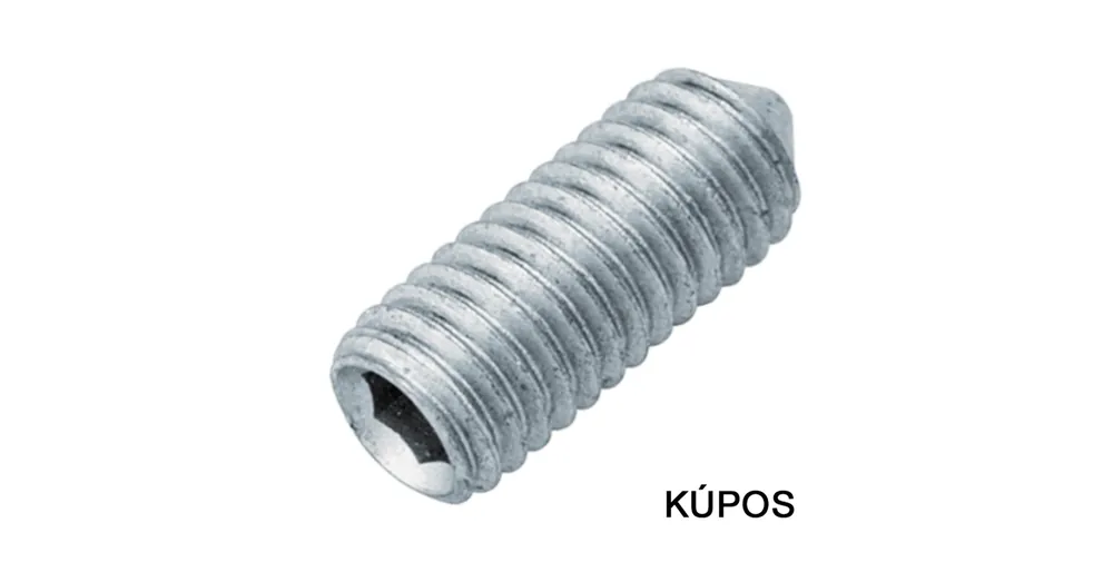 HERNYÓCSAVAR BK M5*16 DIN 914-45H HG. KÚPOS IMPORT UTOLSÓ DARABOK Azonnal elérhető