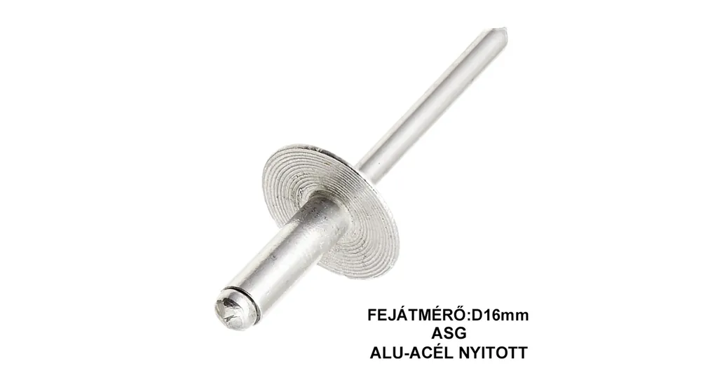 HÚZÓSZEGECS NYITOTT 4.8*12 FGF DIN 7337A EXTRA NAGYF. ALU-AC. DSU ASG Korlátozott ajánlat