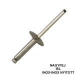 HÚZÓSZEGECS NYITOTT 4.0*08 FGF DIN 7337A NAGYFEJŰ INOX-INOX ISL Legkelendőbb