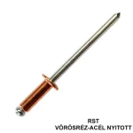 HÚZÓSZEGECS NYITOTT 3.2*06 DIN 7337A FGF VÖRÖSRÉZ-ACÉL DSU RST Akció