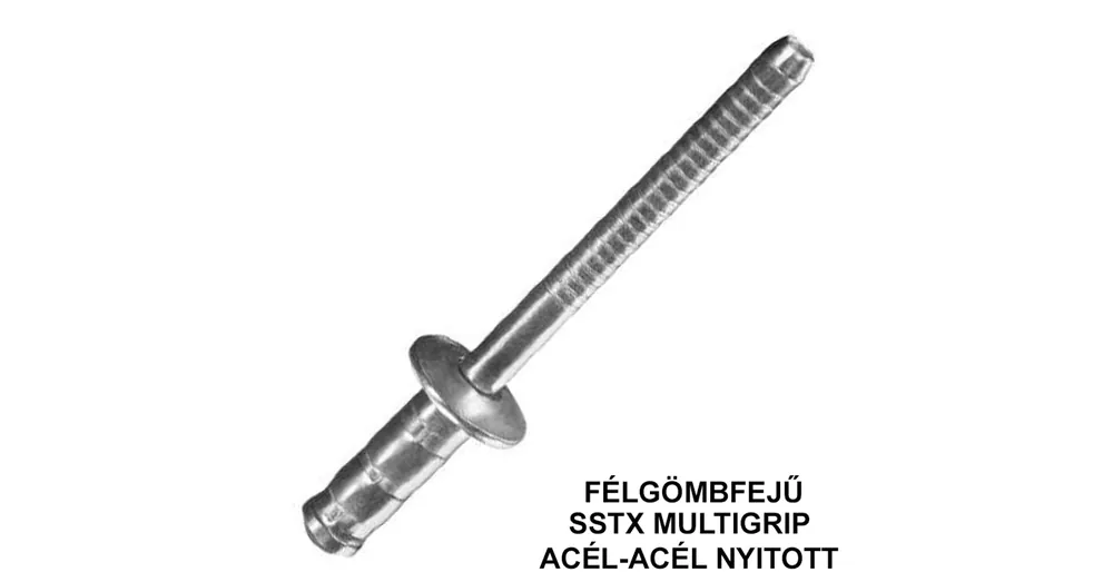 Kedvezmény HÚZÓSZEGECS NYITOTT 4,8*6.6 DIN 7337A FGF ACÉL-ACÉL DSU SSTX MULTIGRIP UTOLSÓ DBOK