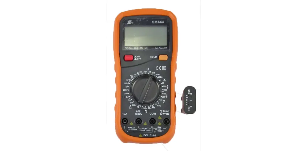 DIGITÁLIS MULTIMÉTER SMA 64 HOME V-A-Hz-ohm-nF-°C SOMOGYI MY 64 Árcsökkenés