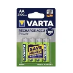 CERUZA AKKU TÖLTHETŐ 1,2V AA 2100mAh HR6 4DB/CS R2U LONGL. VARTA 56706 Biztonságos fizetés