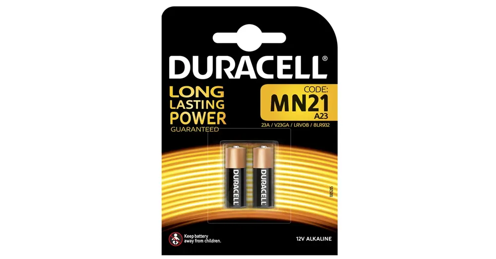 DURACELL MN21 RIASZTÓ ELEM 12V B2 A23/23A PLUS SECURITY 2DB/CS Akció