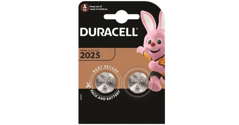 Azonnali szállítás DURACELL GOMBELEM LITHIUM 3V DL 2025 B2 2DB/CSOMAG
