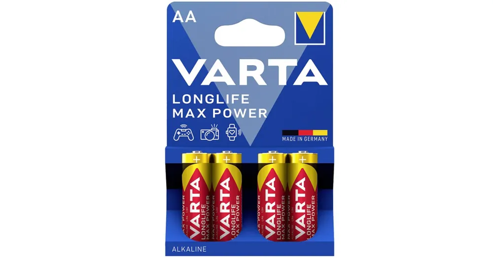 CERUZAELEM 1.5V AA LR06 04DB/CSOMAG VARTA LONGLIFE MAX POWER Árengedmény