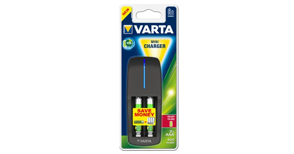 Végkiárusítás AKKUTÖLTŐ + 2*800mAh AAA AKKU MINI EASY ENERGY NiMH AKCIÓS VARTA 57646201421