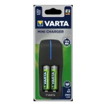 Szuper akció AKKUTÖLTŐ + 2*2100mAh AA AKKU MINI CHARGER NiMH R2U VARTA 57646101451