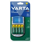 AKKUTÖLTŐ + 4*2600mAh AA AKKU LCD KIJELZŐS USB VARTA 57070201451 Azonnal elérhető