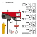 YATO 5904 CSÖRLŐ ELEKTROMOS 900W TEHERBÍRÁS 500KG Legnépszerűbb