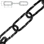 Olcsóbb DÍSZLÁNC CSAVART D3.8 FEKETE TWISTED SILA