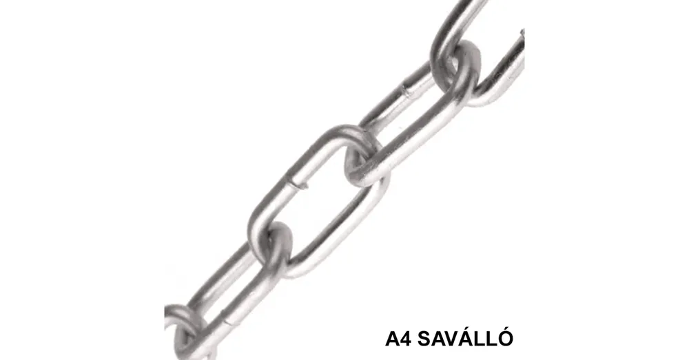 Legjobb ár FOLYÓLÁNC D2.0 HOSSZÚSZEMŰ DIN 763 A4 8*22 INOX IMPORT