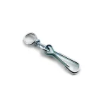KARABÍNER FORGÓVAL RUGÓS 100mm NIKKELEZETT IMPORT C1007 Újdonság