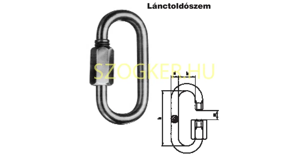 LÁNC GYORSZÁR D3.5(04) HG. LÁNCSZEMTOLDÓ (T 0.05t) IMPORT Rendeld meg most
