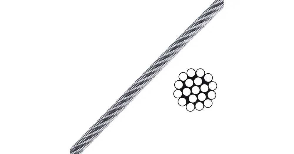 Akciós ár SODRONYKÖTÉL D1.0 T1*19 DIN 3053 HG. SZE 0.94KN VÁGOTT IMPORT