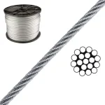 Biztonságos fizetés SODRONYKÖTÉL D2.0 T1*19 DIN 3053 HG. SZE 2,30KN MK 250FM/TEKERCS