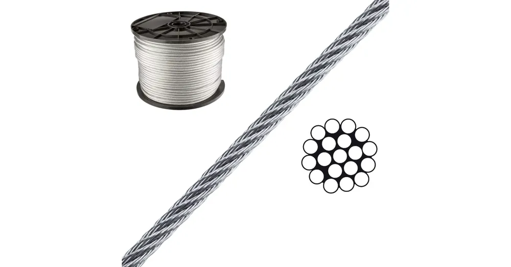 Biztonságos fizetés SODRONYKÖTÉL D2.0 T1*19 DIN 3053 HG. SZE 2,30KN MK 250FM/TEKERCS