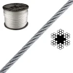 SODRONYKÖTÉL D2.0 T6*7 DIN 3055 HG. IMPORT 250FM/TEKERCS Népszerű