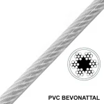 Végkiárusítás SODRONYKÖTÉL D3/2 T6*7 DIN 3055 HG. PVC VÁGOTT IMPORT