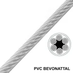 SODRONYKÖTÉL D08/06 T6*19 DIN 3060 HG. PVC VÁGOTT IMPORT Biztonságos fizetés