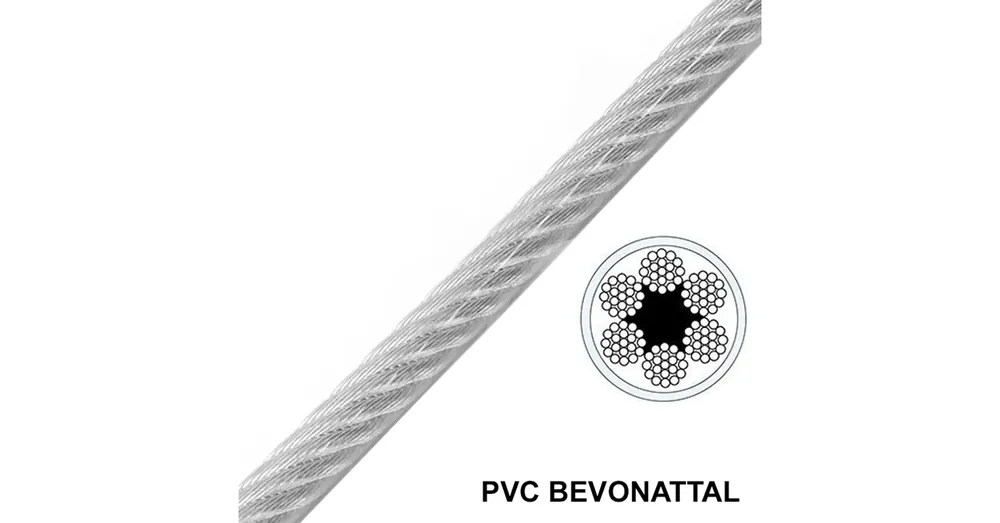 SODRONYKÖTÉL D08/06 T6*19 DIN 3060 HG. PVC VÁGOTT IMPORT Biztonságos fizetés