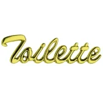 Utolsó esély PIKTOGRAM TOILETTE FELIRAT CSILLOGÓ RÉZ MAESTRO 3002 OLV
