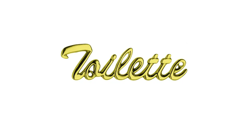 Utolsó esély PIKTOGRAM TOILETTE FELIRAT CSILLOGÓ RÉZ MAESTRO 3002 OLV