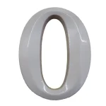 Azonnali szállítás HÁZSZÁM FEHÉR ÖNTÖTT 0 ÜTHETŐ CSAPPAL, TIPLIVEL 80mm MAGYAR N°302