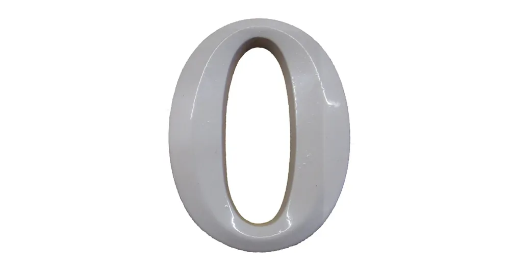 Azonnali szállítás HÁZSZÁM FEHÉR ÖNTÖTT 0 ÜTHETŐ CSAPPAL, TIPLIVEL 80mm MAGYAR N°302