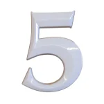 Csak ma HÁZSZÁM FEHÉR ÖNTÖTT 5 ÜTHETŐ CSAPPAL, TIPLIVEL 80mm MAGYAR N°302