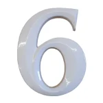Gyors kiszállítás HÁZSZÁM FEHÉR ÖNTÖTT 6 ÜTHETŐ CSAPPAL, TIPLIVEL 80mm MAGYAR N°302