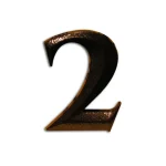 HÁZSZÁM ANTIK-BRONZ ÖNTÖTT 2 ÜTHETŐ CSAPPAL, TIPLIVEL 80mm MAGYAR N°302 Kedvezmény