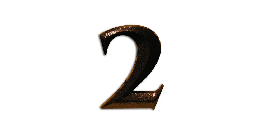 HÁZSZÁM ANTIK-BRONZ ÖNTÖTT 2 ÜTHETŐ CSAPPAL, TIPLIVEL 80mm MAGYAR N°302 Kedvezmény