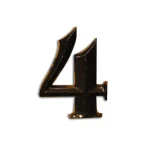HÁZSZÁM ANTIK-BRONZ ÖNTÖTT 4 ÜTHETŐ CSAPPAL, TIPLIVEL 80mm MAGYAR N°302 Népszerű