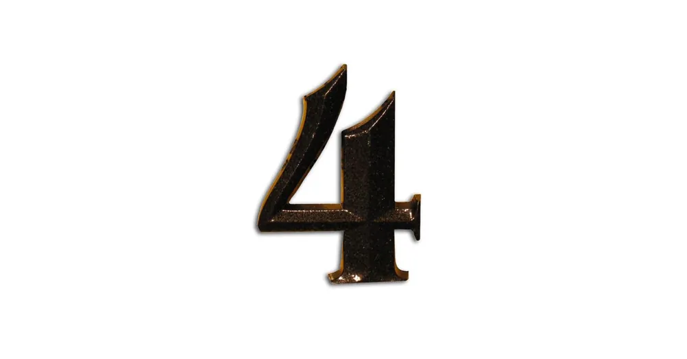 HÁZSZÁM ANTIK-BRONZ ÖNTÖTT 4 ÜTHETŐ CSAPPAL, TIPLIVEL 80mm MAGYAR N°302 Népszerű