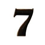 Gyors szállítás HÁZSZÁM ANTIK-BRONZ ÖNTÖTT 7 ÜTHETŐ CSAPPAL, TIPLIVEL 80mm MAGYAR N°302