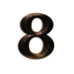 HÁZSZÁM ANTIK-BRONZ ÖNTÖTT 8 ÜTHETŐ CSAPPAL, TIPLIVEL 80mm MAGYAR N°302 Kedvezmény