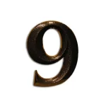 HÁZSZÁM ANTIK-BRONZ ÖNTÖTT 9 ÜTHETŐ CSAPPAL, TIPLIVEL 80mm MAGYAR N°302 Kihagyhatatlan ajánlat
