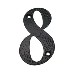 Outlet AMIG 1/9865 AJTÓSZÁM CSAVAROZHATÓ 8 100mm FEKETE KOVÁCSOLT VAS JELLEGŰ