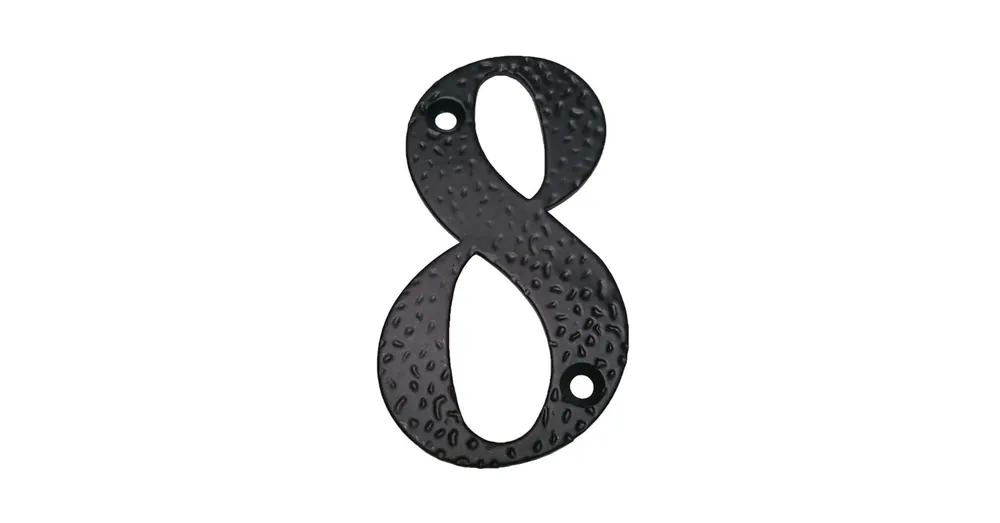 Outlet AMIG 1/9865 AJTÓSZÁM CSAVAROZHATÓ 8 100mm FEKETE KOVÁCSOLT VAS JELLEGŰ