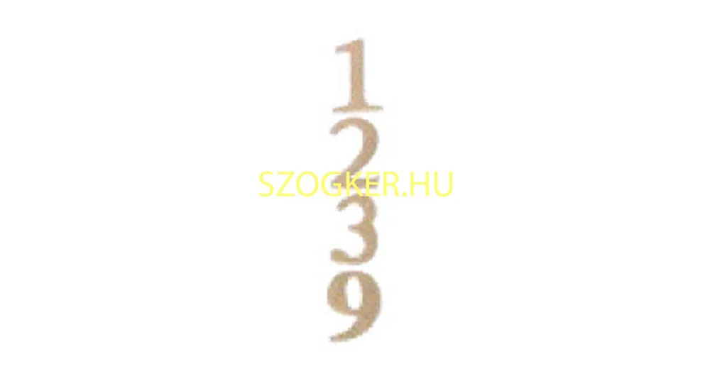 AJTÓSZÁM SÁRGARÉZ 6 SZEGELHETŐ VASTAG 50mm IMPORT Prémium