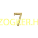 Azonnal elérhető AJTÓSZÁM SÁRGARÉZ 7 SZEGELHETŐ VASTAG 50mm IMPORT