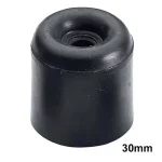 Biztonságos fizetés AJTÓÜTKÖZŐ KÚPOS D30-D27*27mm POLI-GUMI FEKETE D5mm FURAT MAGYAR