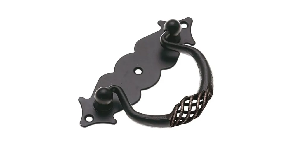 Legjobb ár AMIG 1006/12638 LÁDAFOGANTYÚ 115*31mm FEKETE KOVÁCSOLT VAS JELLEGŰ
