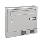 POSTALÁDA KÜLTÉRI FEKVŐ INOX EGYOLD OLDALRA NY. (37*31*7cm) SILMEC 10-018 Kedvezmény