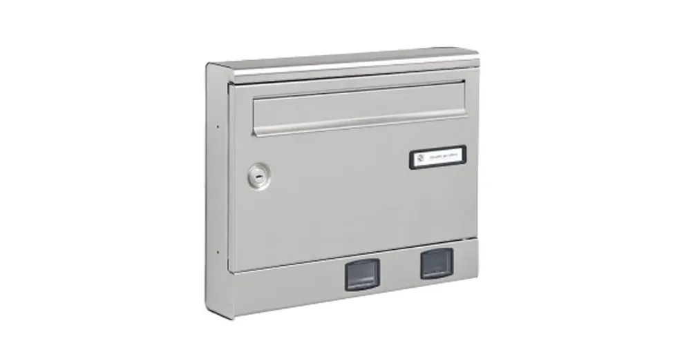POSTALÁDA KÜLTÉRI FEKVŐ INOX EGYOLD OLDALRA NY. (37*31*7cm) SILMEC 10-018 Kedvezmény