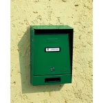 Újdonság POSTALÁDA KÜLTÉRI ÁLLÓ ZÖLD EGYOLDALAS (22cm*30.5cm) SILMEC 10-202.22